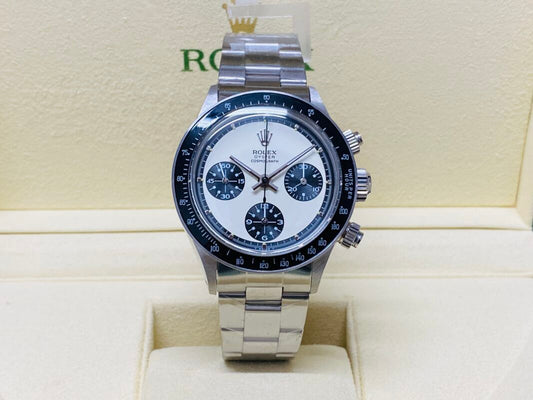 Daytona Paul Newman Vintage ref. 6245 vetro plexi acciaio white sigma dial