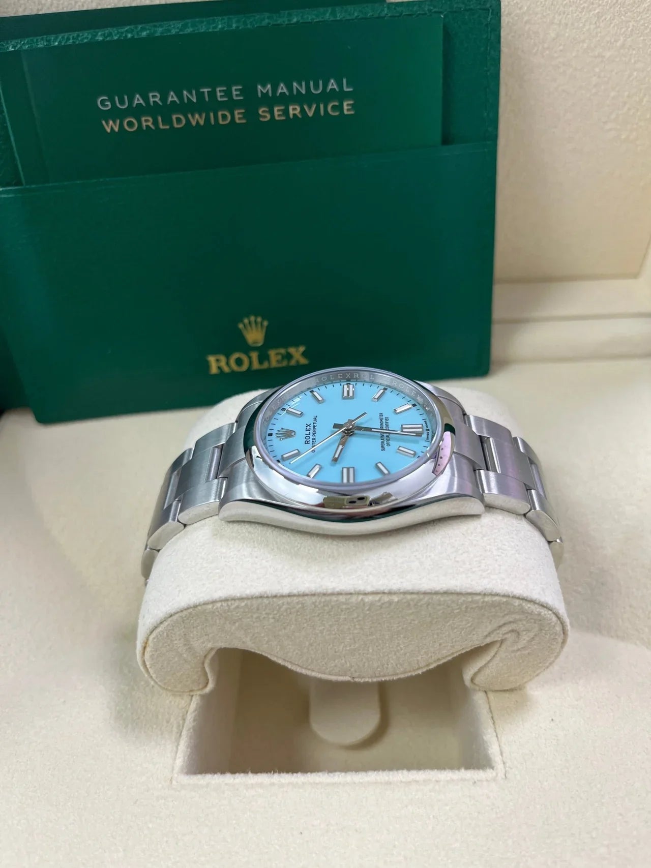 Oyster Perpetual 36 mm azzurro
