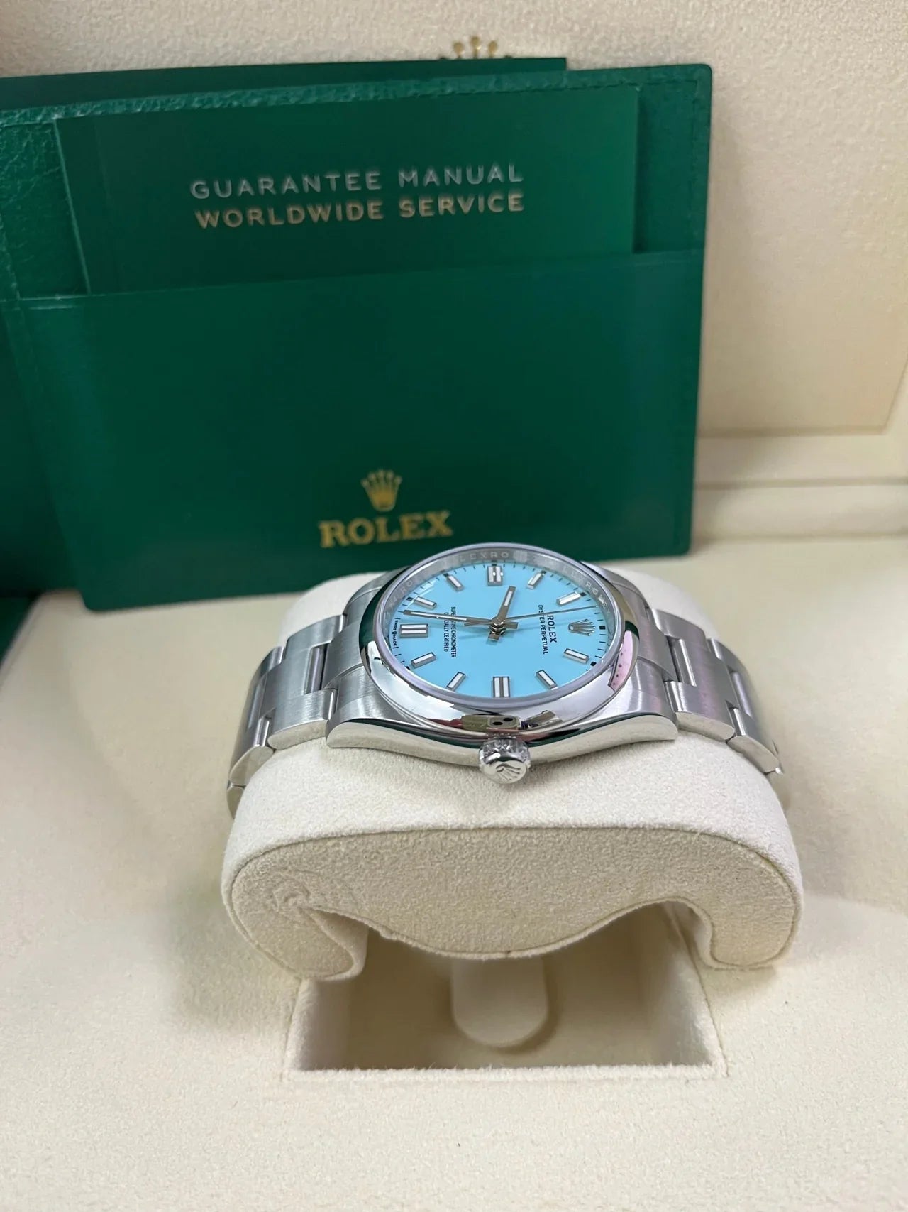 Oyster Perpetual 36 mm azzurro