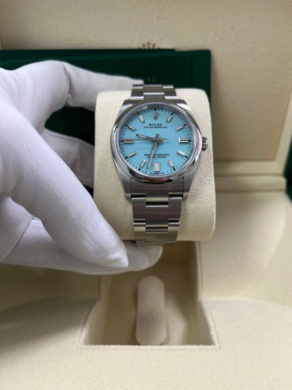 Oyster Perpetual 36 mm azzurro